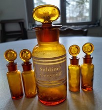 5 Anciens  flacons pharmacie