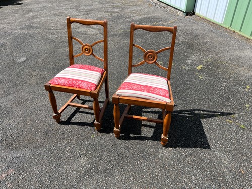 Paire chaises anciennes - chaises,