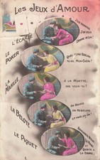 CP LES JEUX D'AMOUR L'ECARTE LE POKER LA MANILLE LA BELOTE LE PIQUET FOLD - 16691
