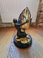 Superbe bronze femme nue bougeoir