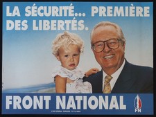 Affiche 1992 LE PEN Marion