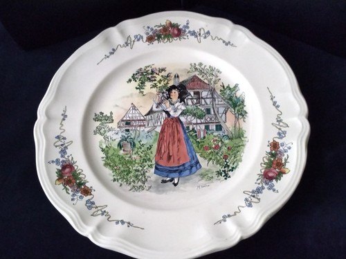 Grand plat faïence de - plat,