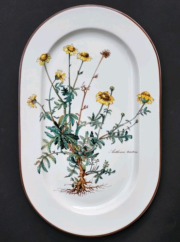 Superbe plat ovale signé - plat,