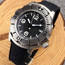 42mm Black Dial NH35 Automatic 200M Diving Watch Men Sapphire 120 Click Montres