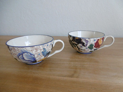 Deux dejeuners faience gien - deux,