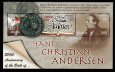 Liberia 2005 - Hans Christian Andersen - Sheet of 3 Stamps - Scott #2355 - MNH