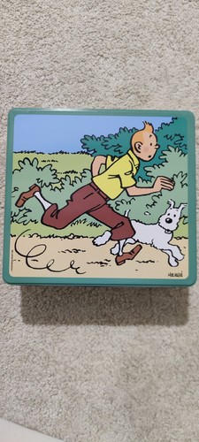 Boite tintin métal delacre - métal, 2