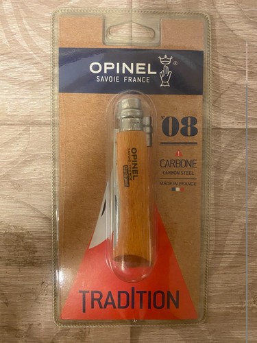 Couteau opinel carbone - couteau, n°08