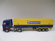 RENAULT PREMIUM CAMION SEMI REMORQUE Bachée Publicité MICHELIN MAJORETTE au 1/60