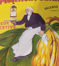 ANTIQUE/VINTAGE ORIGINAL POSTER walnut water greenhouses by F.Malzac 1910's