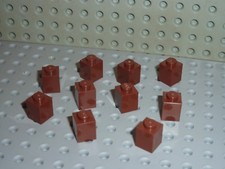 10 x LEGO RedBrown bricks 1x1 ref 3005 / set 7785 4756 10144 10193 10188 10152 