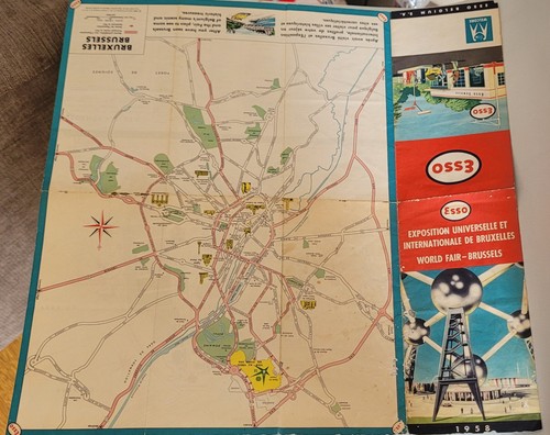 Plan dépliant original - plan, esso