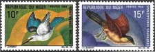 Timbres Oiseaux Niger 209/210