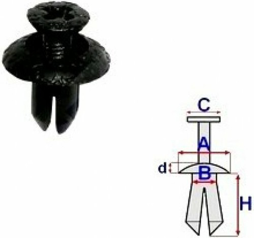 Rivet pour toyota avensis - pour,