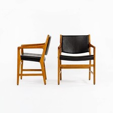 1965 Hans Wegner Johannes Hansen JH 507 Oak Dining Chairs from Harvard 12x Avail