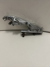 Vintage Jaguar XJ6 XJS Hood Ornament Emblem Metal  Chrome Leaping OEM 80’s