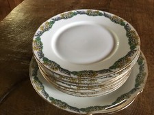 service dessert/fromage porcelaine ancienne de Limoges "GOUZON"