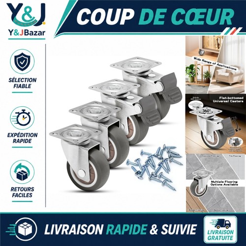 Roulettes meubles mm - roulettes,