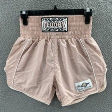 Fluory Shorts Women Small Pink Muay Thai Kickboxing MMA Cage Fighting Training