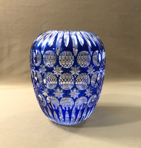 Vase cristal doublé - cristal,