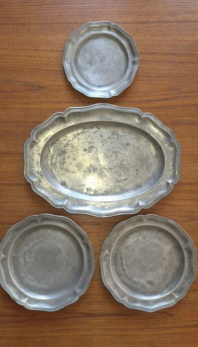 Lot pièces en étain - lot, 4