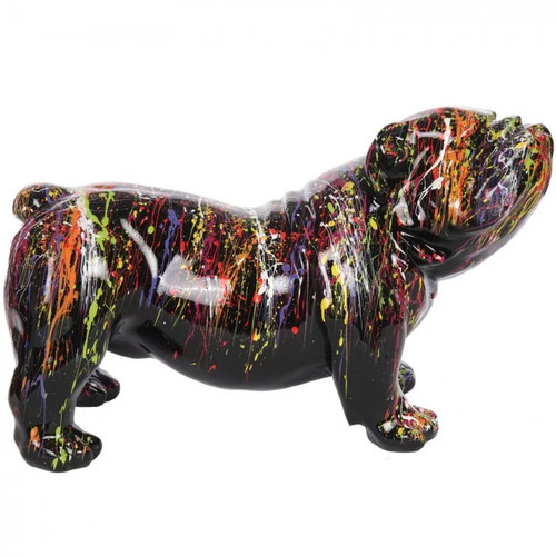 Statue résine chien - en,