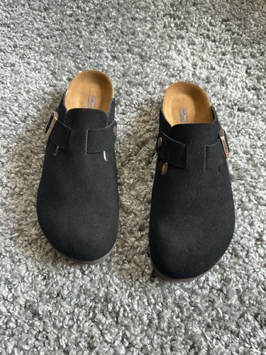 Birkenstock boston noir cuir - birkenstock,