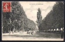 Old postcard Buis-les-Baronnies, L ́Esplanade 1914 