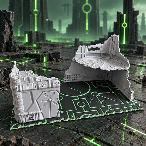 Ancient robot ruins 7x11 - ancient, |