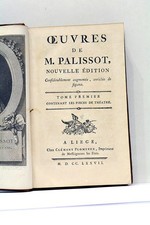 LIVRE ANCIEN PALISSOT OEUVRES