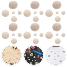  200pcs Boules en bois inachevées balles de bois rondes balles rondes sans trous
