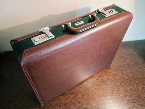 Mallette vintage royal cuir - vintage, en