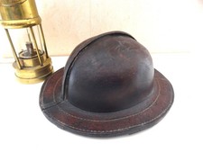 CHAPEAU ANCIEN DE MINEUR CUIR