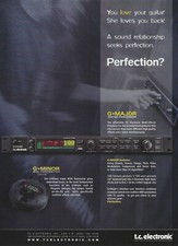 2001 TC Electronic G Major Guitar Processor G Minor Pedal Vintage Photo Print Ad