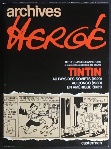 Tintin archives hergé tome - tintin, 1