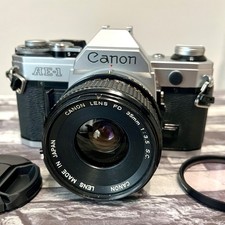 Canon AE-1 SLR 35mm Film Camera w/ Canon Lens FD 35mm F3.5 s.c.! From Japan
