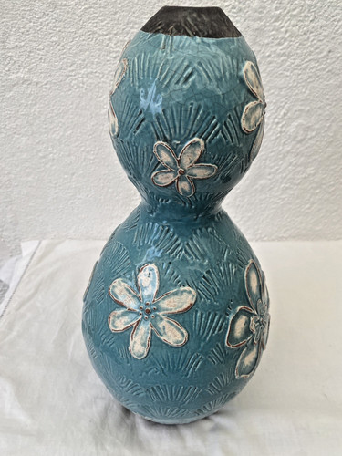 Superbe vase courge lobé - superbe,
