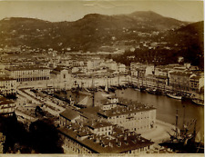 G. J. France, Nice, Interior of the Port vintage albumen print, France album print