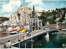 Belgique - Dinant sur Meuse - Pont Citadelle et collégiale - Carte Dentelée - CP