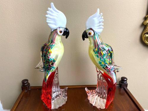 Figurine deux perroquet - , en