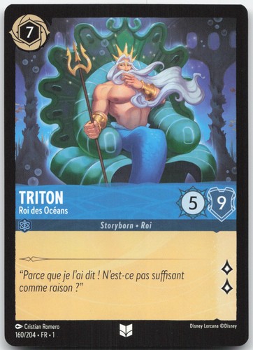 Carte lorcana triton - carte,