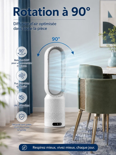 Ventilateur tour sans pales - sans,
