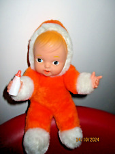 VINTAGE BERGERE DE FRANCE 21 CM SEATED BABY PLUSH BOTTLE