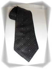 Cravate Fantaisie Noire Fines