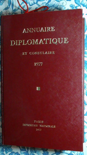 Annuaire diplomatique - annuaire, et