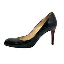 Auth CHRISTIAN LOUBOUTIN - Black Patent Leather Women's Pumps