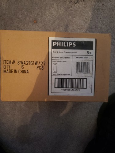 Phillips 3ft stereo audio - phillips,