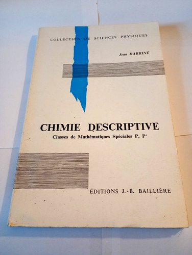 Livre chimie descriptive - livre, ,chimie