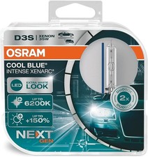 D3S Osram Cool Blue Intense Next Gen HID Xenon Headlight Bulbs 6K 66340CBN-HCB