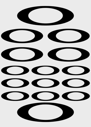 Planche sticker ovale pour